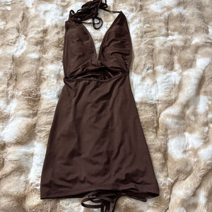 Brown sexy dress